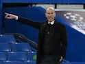 Zinedine Zidane in charge of Real Madrid in May 2021