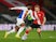 Crystal Palace's Eberechi Eze in action with Southampton's Stuart Armstrong May 11, 2021