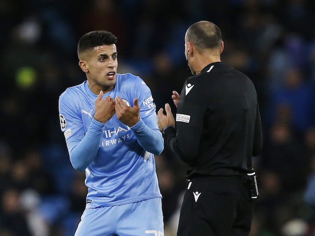 Manchester City defender Joao Cancelo pictured on November 3, 2021