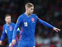 Emile Smith Rowe in action for England in November 2021