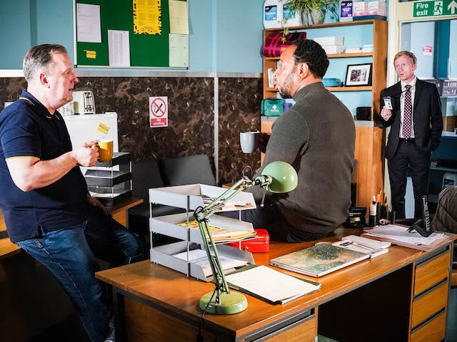 Harvey and Mitch on the second episode of EastEnders on November 16, 2021
