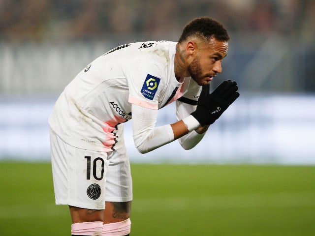 Paris Saint-Germain (PSG) attacker Neymar pictured in November 2021