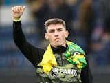 Norwich City's Billy Gilmour acknowledges the fans after the match, October 2, 2021