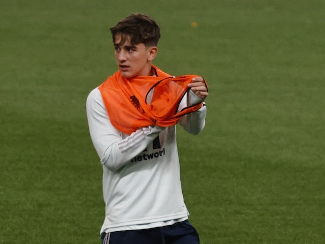 El centrocampista español Gavi fotografiado en noviembre de 2021