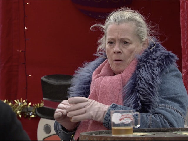 Bernie on the second episode of Coronation Street on December 1, 2021