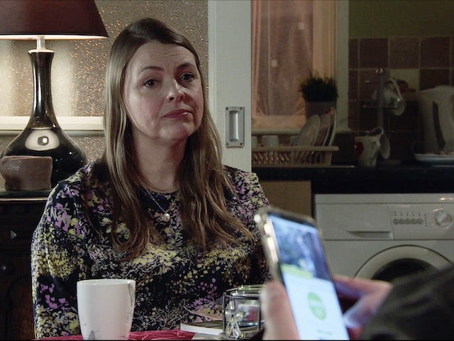 Tracy on the second episode of Coronation Street on December 8, 2021