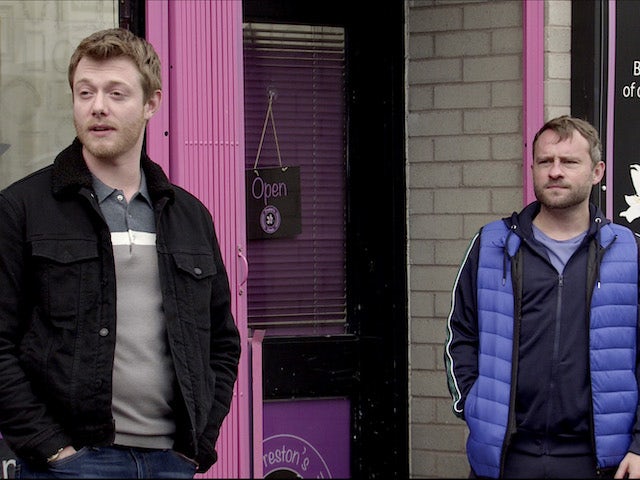 Daniel and Paul on the second episode of Coronation Street on December 10, 2021