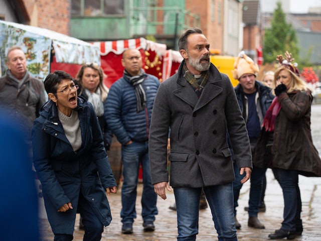 Billy and Yasmeen on the second episode of Coronation Street on December 3, 2021