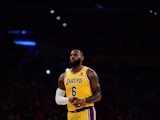 LeBron James in action for the LA Lakers in November 2021