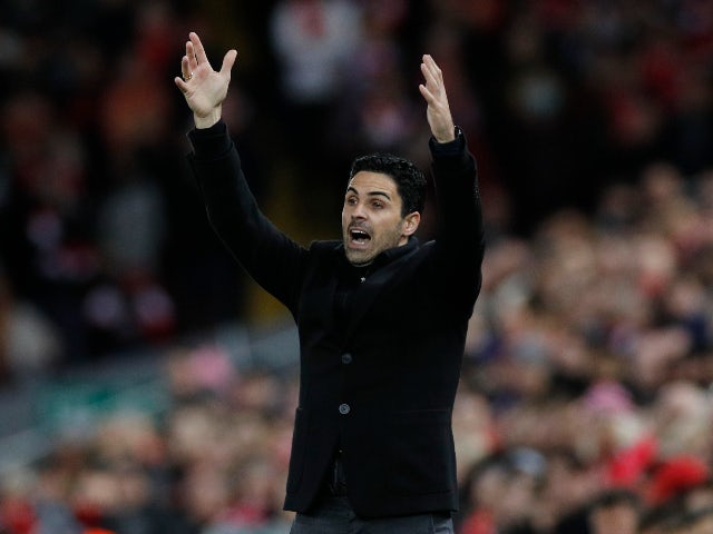 Mikel Arteta in charge of Arsenal in November 2021