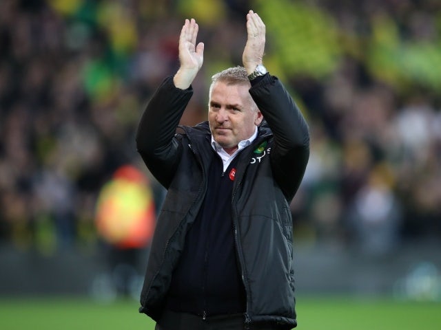 Norwich City manager Dean Smith reacts, November 20, 2021