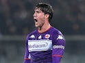  Fiorentina's Dusan Vlahovic reacts, November 20, 2021