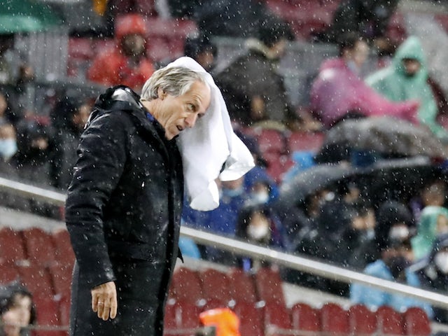Benfica coach Jorge Jesus during the match on November 23, 2021