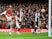 Arsenal's Pierre-Emerick Aubameyang shoots at goal on November 27, 2021