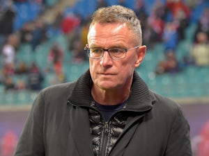 When is Ralf Rangnick's first game in charge of Man United? How long is he in charge for?