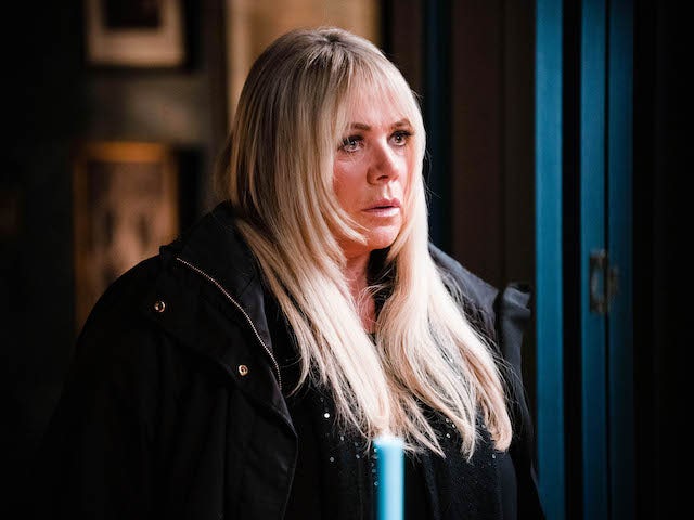 Sharon on EastEnders on New Year's Eve, 2021