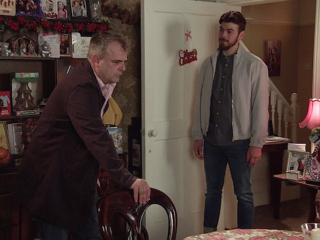 Steve and Curtis on the second episode of Coronation Street on December 17, 2021