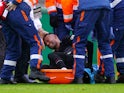 Paris Saint-Germain (PSG) attacker Neymar goes down injured in November 2021