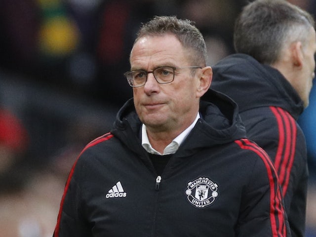 Manchester United interim manager Ralf Rangnick pictured in December 2021