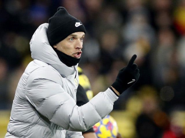 Chelsea head coach Thomas Tuchel during the game with Watford on December 1, 2021.