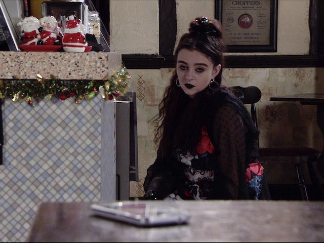 Nina on Coronation Street on Christmas Day, 2021