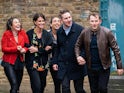 Ben, Callum and the gals on EastEnders on January 4, 2022