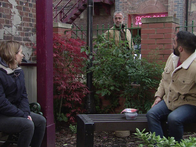 Imran, Kevin and Abi on the first episode of Coronation Street on January 3, 2022