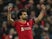 Mohamed Salah celebrates scoring for Liverpool in December 2021