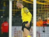 Erling Braut Haaland in action for Borussia Dortmund on December 15, 2021