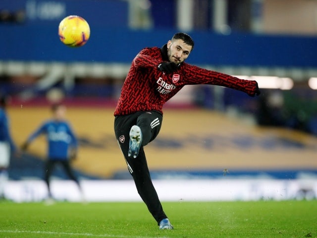 Arsenal's Sead Kolasinac during the warm up before the match, December 19, 2020