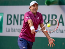 Dominic Thiem in action in May 2021