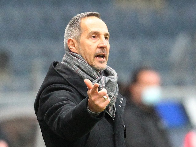Eintracht Frankfurt coach Adi Hutter pictured on January 2, 2021