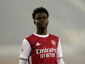 Saka 'speechless' after Arsenal present him with wall of fans' well-wishes