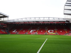 General view inside Liverpool's Anfield Stadium before the match on January 9, 2022