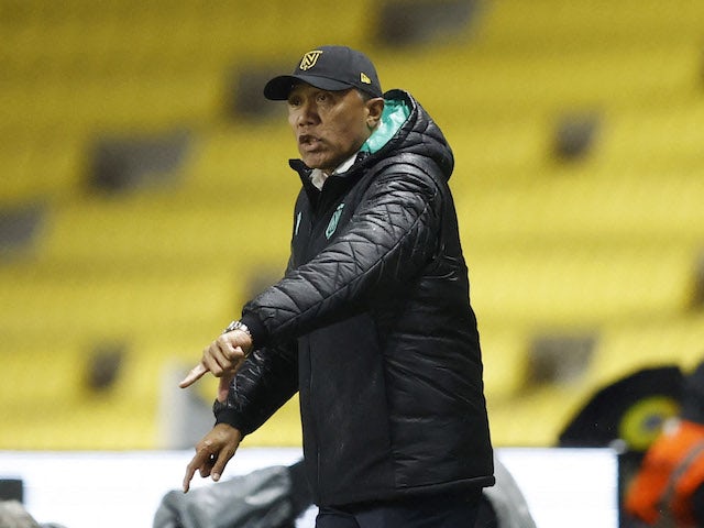 Nantes coach Antoine Kombouare on January 9, 2022