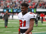 Antonio Brown in action for the Tampa Bay Buccaneers in January 2022