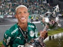 Palmeiras' Danilo celebrates winning the Copa Libertadores on November 27, 2021