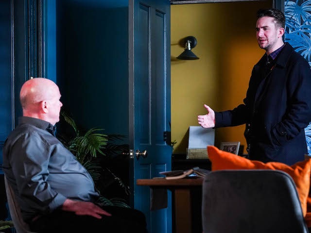 Phil and Callum on the second episode of EastEnders on January 11, 2022