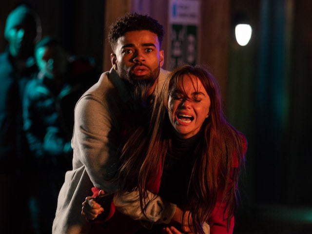 Prince and Mercedes on a special episode of Hollyoaks on January 12, 2022