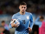 Uruguay and Real Madrid's Federico Valverde pictured on October 10, 2021