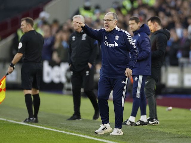 Leeds United manager Marcelo Bielsa during the match on January 9, 2022