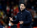 Mikel Arteta in charge of Arsenal in December 2021