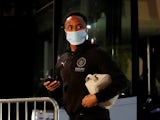 Manchester City's Raheem Sterling arrives before the match, December 29, 2021
