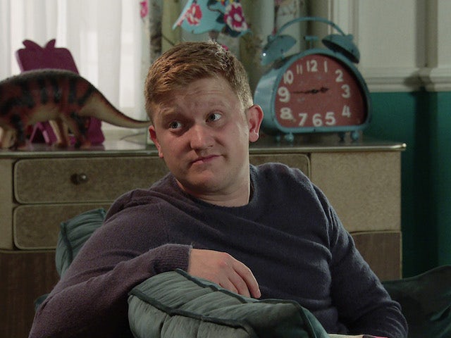 Chesney on the first episode of Coronation Street on January 12, 2022