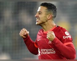 Thiago returns to Liverpool XI, Diaz on bench