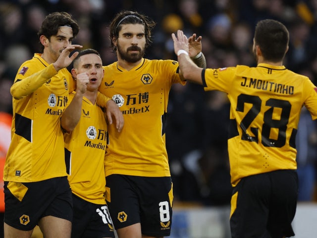 Wolverhampton Wanderers celebrated their third goal against Sheffield United in the FA Cup on January 9, 2022