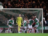 Yeovil Town's Joe Quigley celebrates scoring their first goal on January 8, 2022