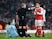 Granit Xhaka is sent off for Arsenal against Burnley in January 2017