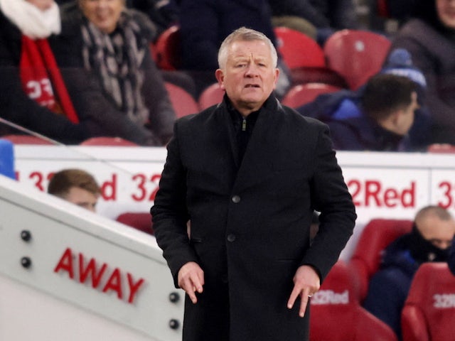 Middlesbrough's manager Chris Wilder on January 15, 2022