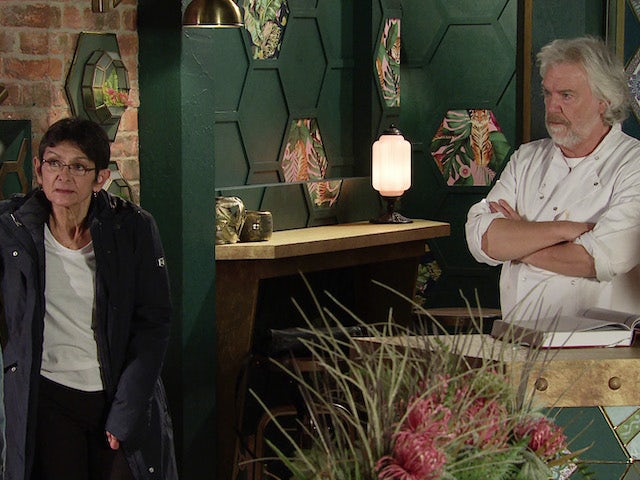 Yasmeen and Stu on the second episode of Coronation Street on January 19, 2022